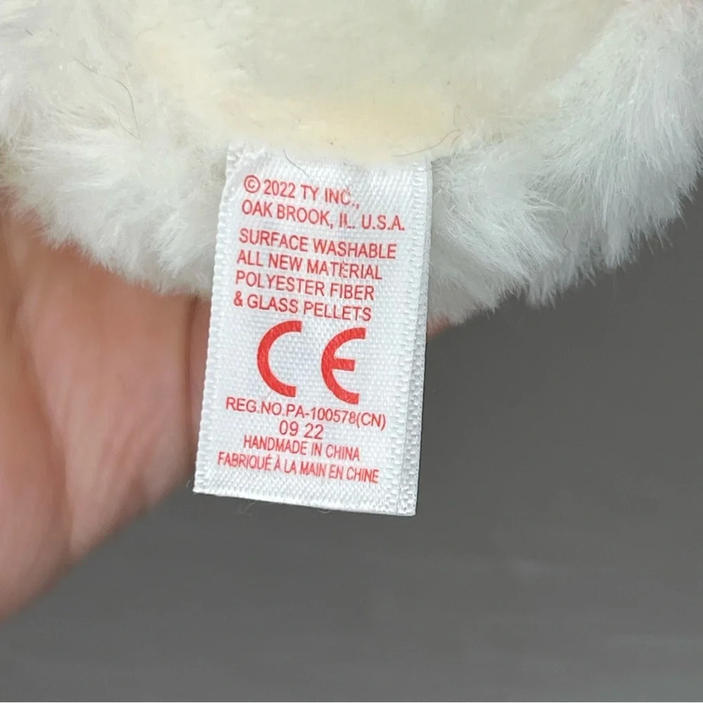 TY Puffies Eggy Beanie Ball Chick Easter Spring Beanbag Plush